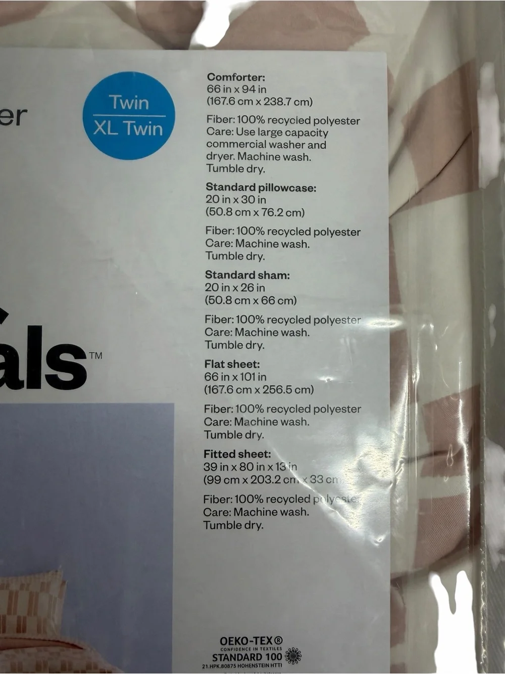 5 Piece NEW Twin XL Twin Reversible Comforter & Sheet Set